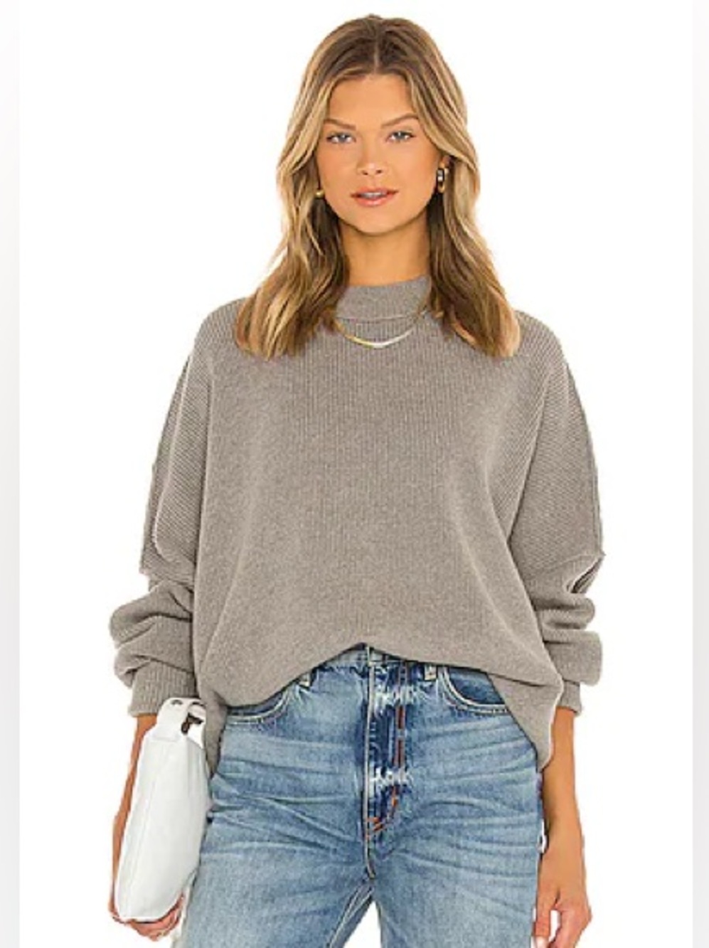 Free People Gray Easy Street Tunic - Size XS (As is) - Picture 2 of 10
